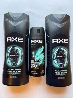 AXE Apollo Body Wash & Deodorant Body Spray Set -NEW